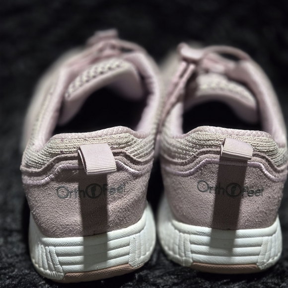 Women's Pink Athletic Sneakers Orthofeet model 846 In Rose, No Tie, Size 8 - Picture 2 of 5